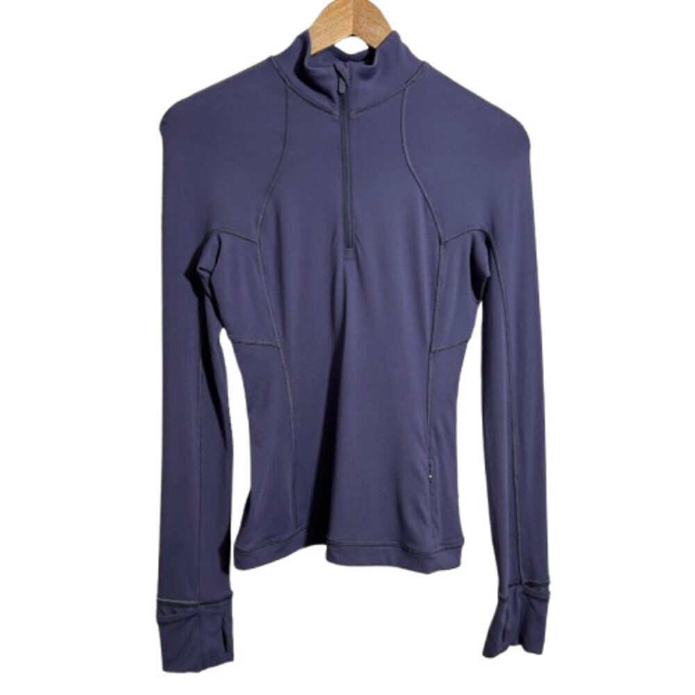 Lululemon It’s Rulu Run Half Zip Pullover 2 Purple Rulu Thumbholes Pockets Mock